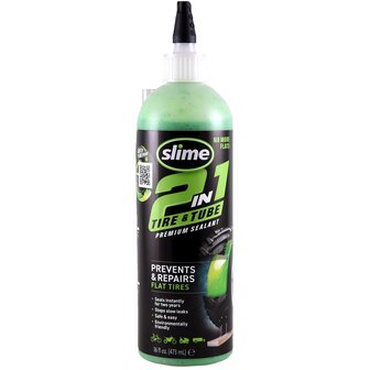 Slime 2-in-1 banden &amp; binnenbanden afdichtmiddel (16 oz / 473 ml)